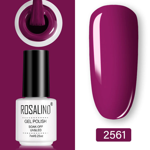 ROSALIND Gel Polish Set UV Vernis Semi Permanent Primer Top Coat 7ML Poly Gel Varnish Nail Art Manicure Gel Lak PolishesNails