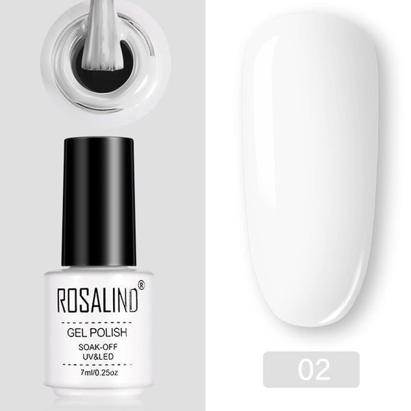 ROSALIND Gel Polish Set UV Vernis Semi Permanent Primer Top Coat 7ML Poly Gel Varnish Nail Art Manicure Gel Lak PolishesNails