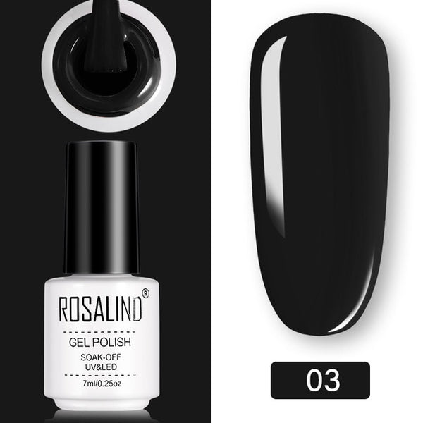 ROSALIND Gel Polish Set UV Vernis Semi Permanent Primer Top Coat 7ML Poly Gel Varnish Nail Art Manicure Gel Lak PolishesNails