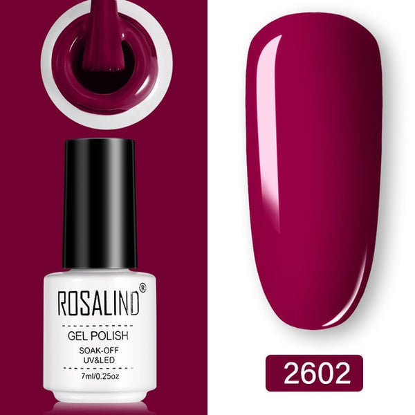 ROSALIND Gel Polish Set UV Vernis Semi Permanent Primer Top Coat 7ML Poly Gel Varnish Nail Art Manicure Gel Lak PolishesNails