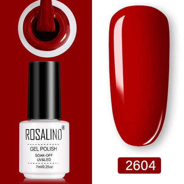 ROSALIND Gel Polish Set UV Vernis Semi Permanent Primer Top Coat 7ML Poly Gel Varnish Nail Art Manicure Gel Lak PolishesNails