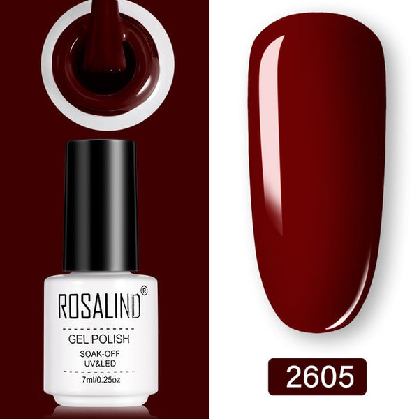 ROSALIND Gel Polish Set UV Vernis Semi Permanent Primer Top Coat 7ML Poly Gel Varnish Nail Art Manicure Gel Lak PolishesNails