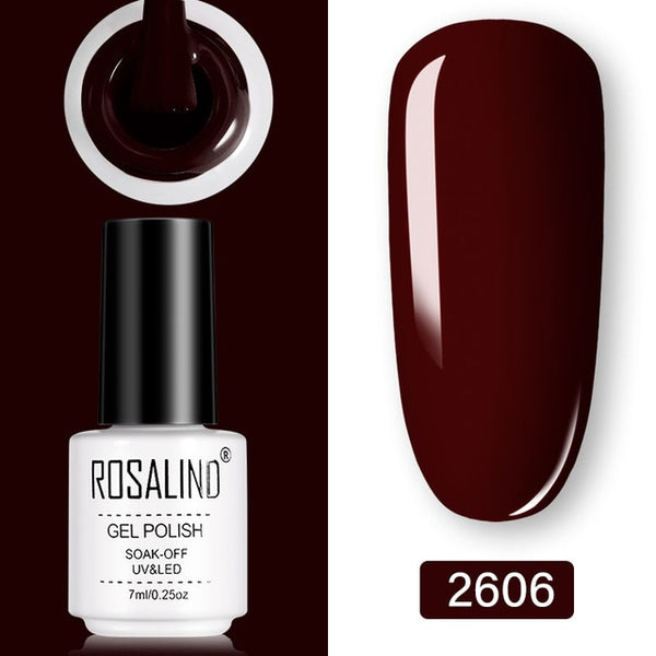ROSALIND Gel Polish Set UV Vernis Semi Permanent Primer Top Coat 7ML Poly Gel Varnish Nail Art Manicure Gel Lak PolishesNails