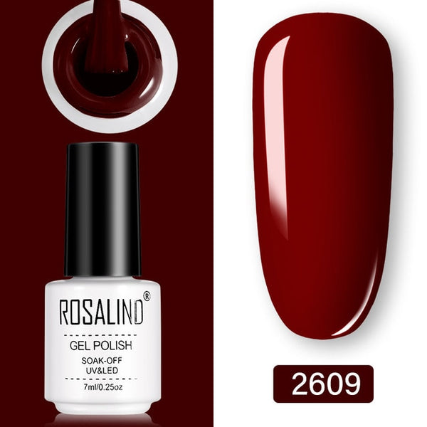 ROSALIND Gel Polish Set UV Vernis Semi Permanent Primer Top Coat 7ML Poly Gel Varnish Nail Art Manicure Gel Lak PolishesNails