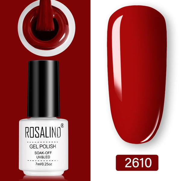 ROSALIND Gel Polish Set UV Vernis Semi Permanent Primer Top Coat 7ML Poly Gel Varnish Nail Art Manicure Gel Lak PolishesNails