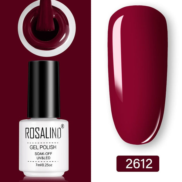 ROSALIND Gel Polish Set UV Vernis Semi Permanent Primer Top Coat 7ML Poly Gel Varnish Nail Art Manicure Gel Lak PolishesNails