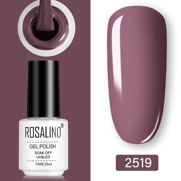 ROSALIND Gel Polish Set UV Vernis Semi Permanent Primer Top Coat 7ML Poly Gel Varnish Nail Art Manicure Gel Lak PolishesNails