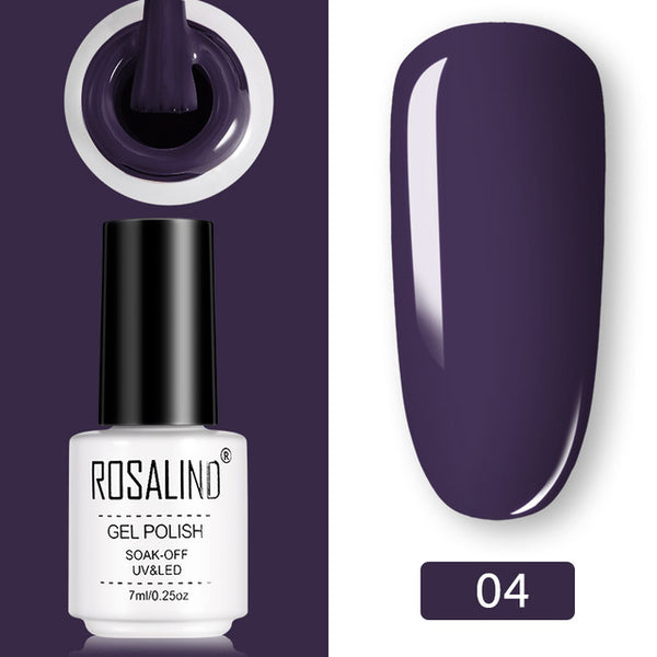 ROSALIND Gel Polish Set UV Vernis Semi Permanent Primer Top Coat 7ML Poly Gel Varnish Nail Art Manicure Gel Lak PolishesNails