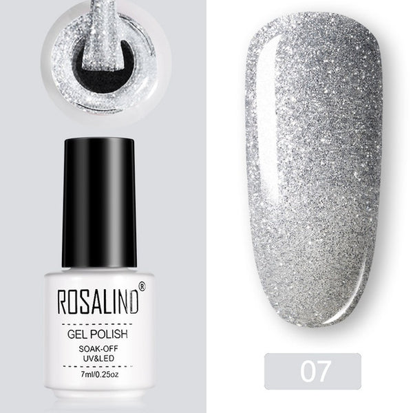 ROSALIND Gel Polish Set UV Vernis Semi Permanent Primer Top Coat 7ML Poly Gel Varnish Nail Art Manicure Gel Lak PolishesNails