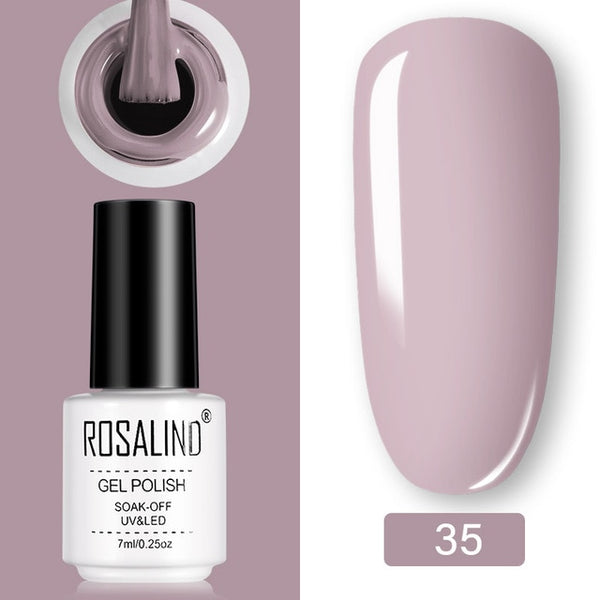 ROSALIND Gel Polish Set UV Vernis Semi Permanent Primer Top Coat 7ML Poly Gel Varnish Nail Art Manicure Gel Lak PolishesNails