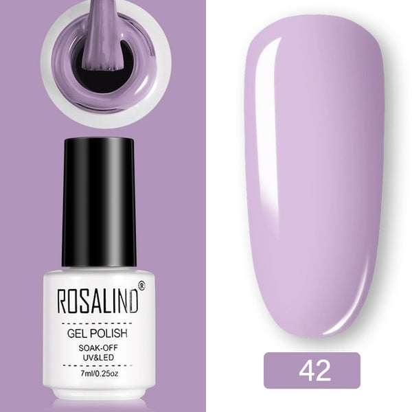 ROSALIND Gel Polish Set UV Vernis Semi Permanent Primer Top Coat 7ML Poly Gel Varnish Nail Art Manicure Gel Lak PolishesNails