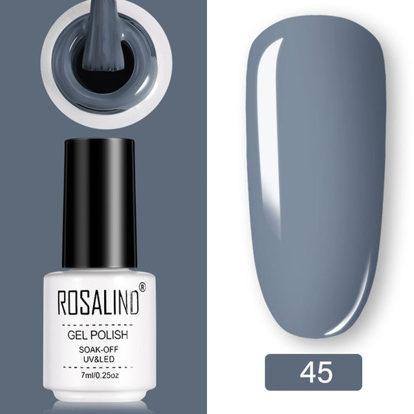 ROSALIND Gel Polish Set UV Vernis Semi Permanent Primer Top Coat 7ML Poly Gel Varnish Nail Art Manicure Gel Lak PolishesNails