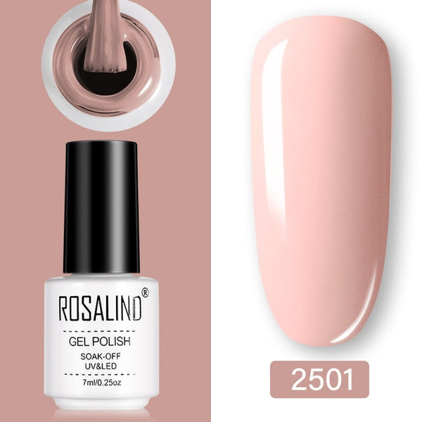 ROSALIND Gel Polish Set UV Vernis Semi Permanent Primer Top Coat 7ML Poly Gel Varnish Nail Art Manicure Gel Lak PolishesNails