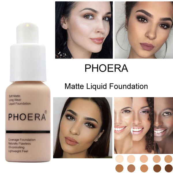 La belleza perfecta nuevo 30ml Fundación suave mate largo desgaste de Control de aceite base líquida correctora crema de maquillaje para mujer