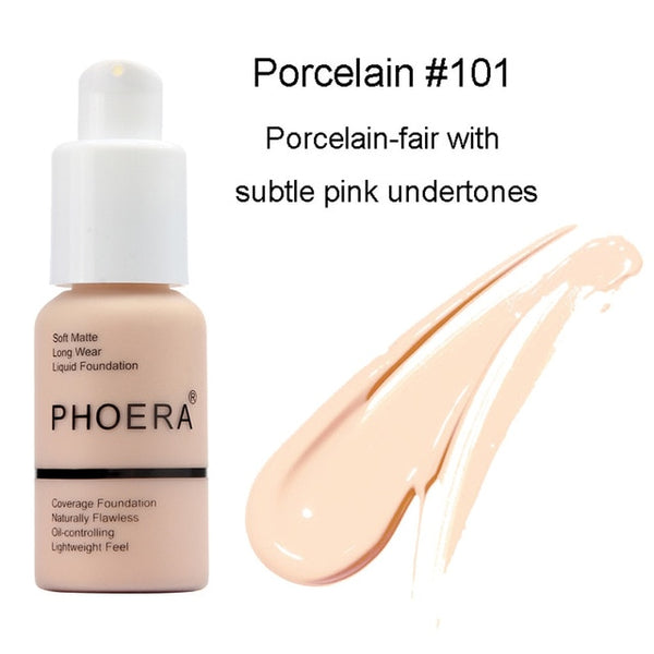 La belleza perfecta nuevo 30ml Fundación suave mate largo desgaste de Control de aceite base líquida correctora crema de maquillaje para mujer
