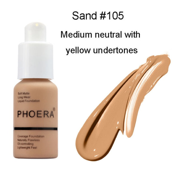 La belleza perfecta nuevo 30ml Fundación suave mate largo desgaste de Control de aceite base líquida correctora crema de maquillaje para mujer