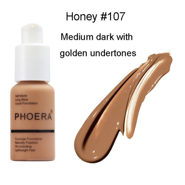 La belleza perfecta nuevo 30ml Fundación suave mate largo desgaste de Control de aceite base líquida correctora crema de maquillaje para mujer