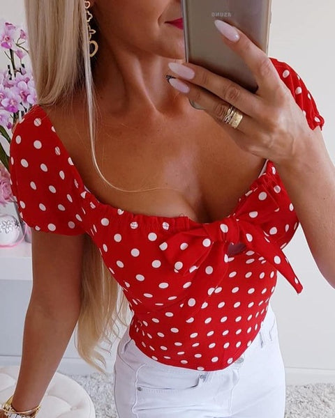 Women Boho Polka Dot Sexy Bodycon Dress Summer Holiday Sundress Beachwear New