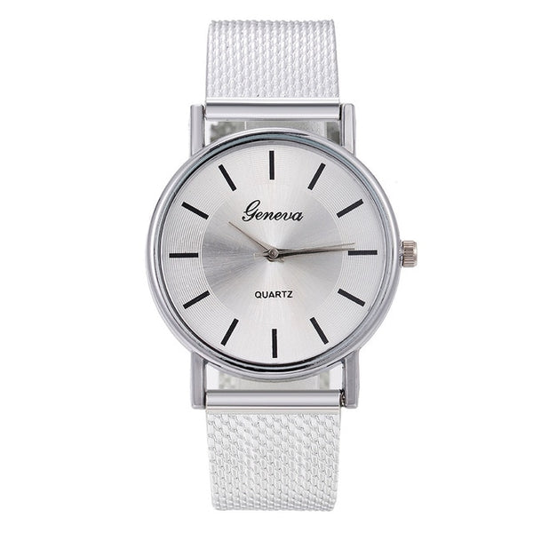 Quartz Watch Woman's High-end Blue Glass Life Waterproof Distinguished Female Clock Quartz Wristwatch Fashion Ladies Wrist #A