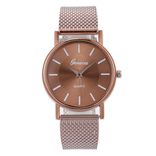 Quartz Watch Woman's High-end Blue Glass Life Waterproof Distinguished Female Clock Quartz Wristwatch Fashion Ladies Wrist #A