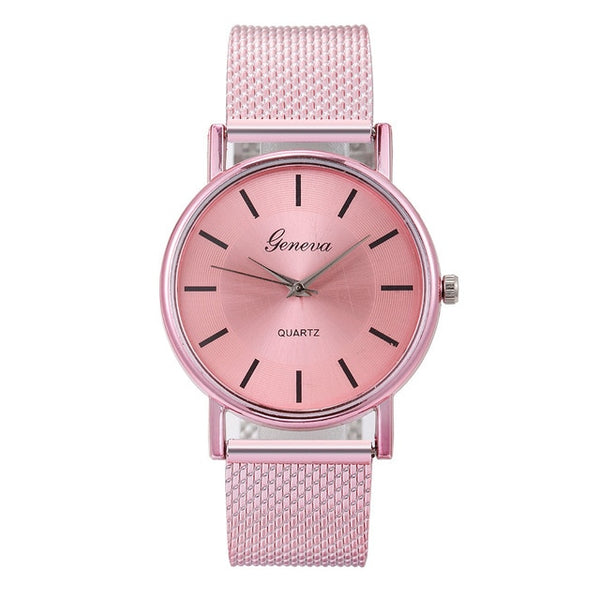 Quartz Watch Woman's High-end Blue Glass Life Waterproof Distinguished Female Clock Quartz Wristwatch Fashion Ladies Wrist #A