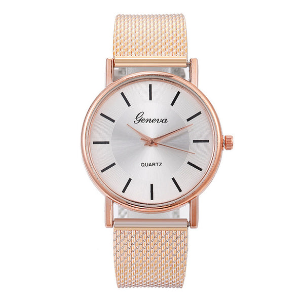 Quartz Watch Woman's High-end Blue Glass Life Waterproof Distinguished Female Clock Quartz Wristwatch Fashion Ladies Wrist #A