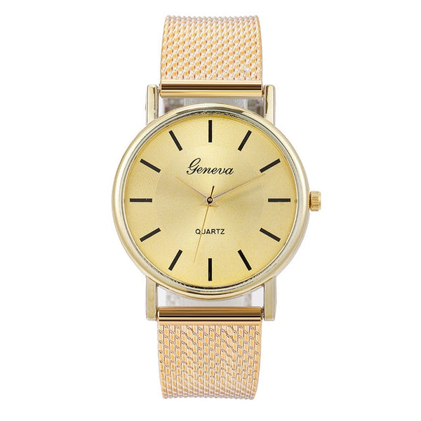 Quartz Watch Woman's High-end Blue Glass Life Waterproof Distinguished Female Clock Quartz Wristwatch Fashion Ladies Wrist #A