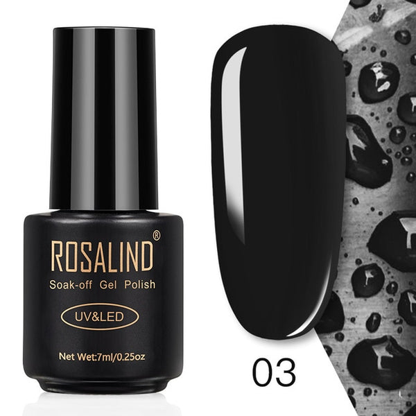 ROSALIND 7ML Nail Polish Gel Varnish Hybrid UV For Manicure Off Gellak White Prime Nail Art gel Extension nail polish