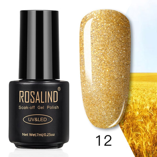 ROSALIND 7ML Nail Polish Gel Varnish Hybrid UV For Manicure Off Gellak White Prime Nail Art gel Extension nail polish