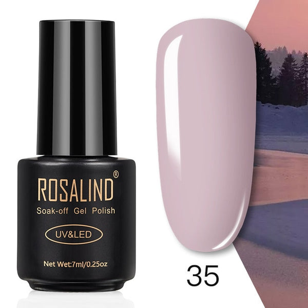 ROSALIND 7ML Nail Polish Gel Varnish Hybrid UV For Manicure Off Gellak White Prime Nail Art gel Extension nail polish