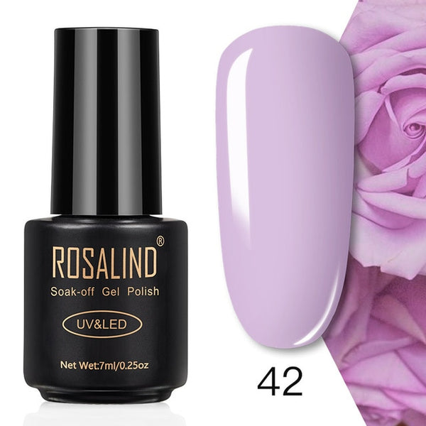 ROSALIND 7ML Nail Polish Gel Varnish Hybrid UV For Manicure Off Gellak White Prime Nail Art gel Extension nail polish