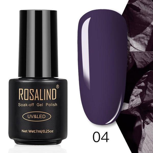ROSALIND 7ML Nail Polish Gel Varnish Hybrid UV For Manicure Off Gellak White Prime Nail Art gel Extension nail polish