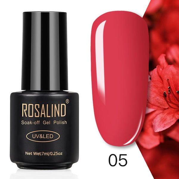 ROSALIND 7ML Nail Polish Gel Varnish Hybrid UV For Manicure Off Gellak White Prime Nail Art gel Extension nail polish