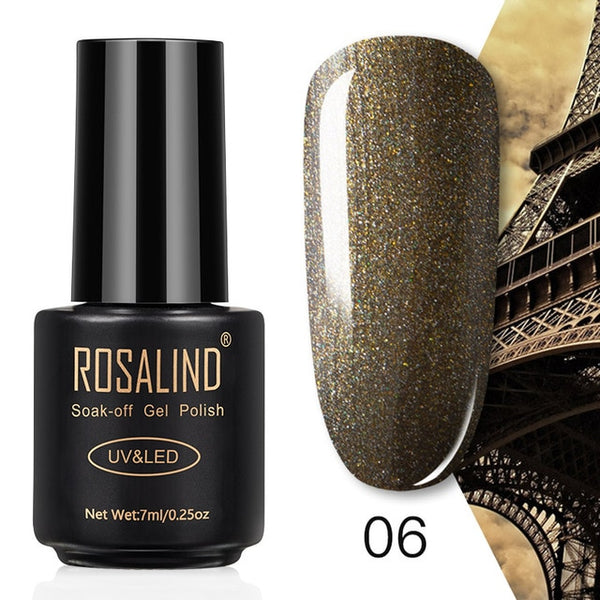 ROSALIND 7ML Nail Polish Gel Varnish Hybrid UV For Manicure Off Gellak White Prime Nail Art gel Extension nail polish