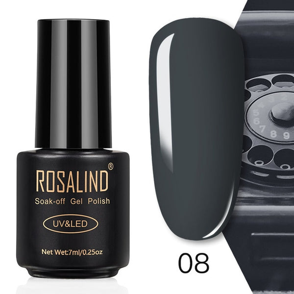 ROSALIND 7ML Nail Polish Gel Varnish Hybrid UV For Manicure Off Gellak White Prime Nail Art gel Extension nail polish