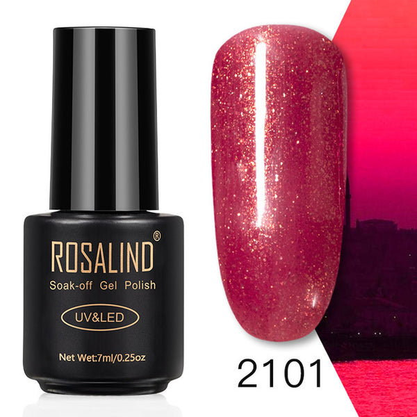ROSALIND 7ML Nail Polish Gel Varnish Hybrid UV For Manicure Off Gellak White Prime Nail Art gel Extension nail polish