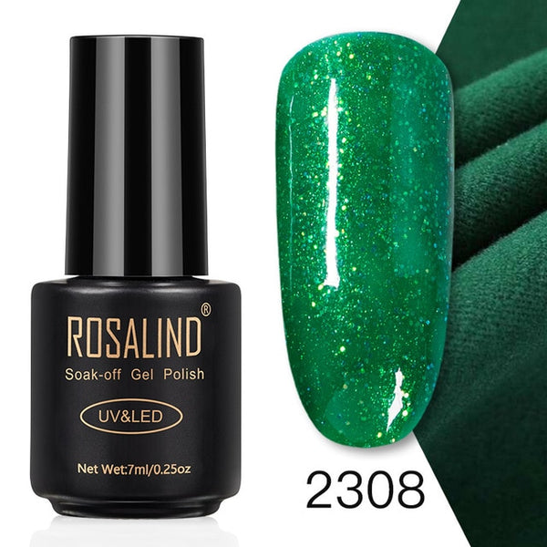 ROSALIND 7ML Nail Polish Gel Varnish Hybrid UV For Manicure Off Gellak White Prime Nail Art gel Extension nail polish