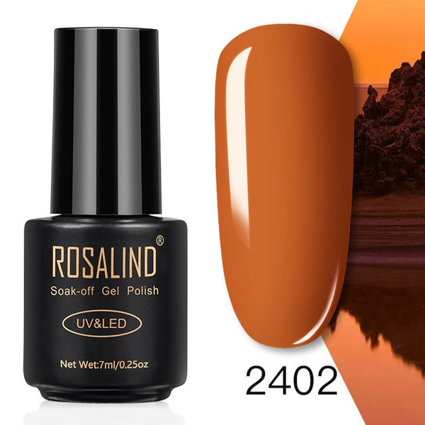 ROSALIND 7ML Nail Polish Gel Varnish Hybrid UV For Manicure Off Gellak White Prime Nail Art gel Extension nail polish