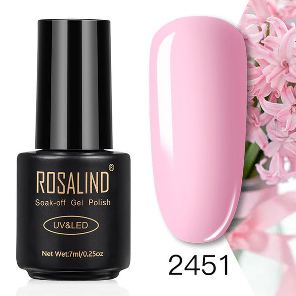 ROSALIND 7ML Nail Polish Gel Varnish Hybrid UV For Manicure Off Gellak White Prime Nail Art gel Extension nail polish