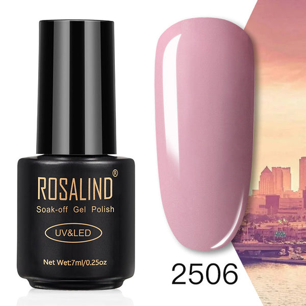 ROSALIND 7ML Nail Polish Gel Varnish Hybrid UV For Manicure Off Gellak White Prime Nail Art gel Extension nail polish