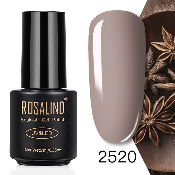 ROSALIND 7ML Nail Polish Gel Varnish Hybrid UV For Manicure Off Gellak White Prime Nail Art gel Extension nail polish
