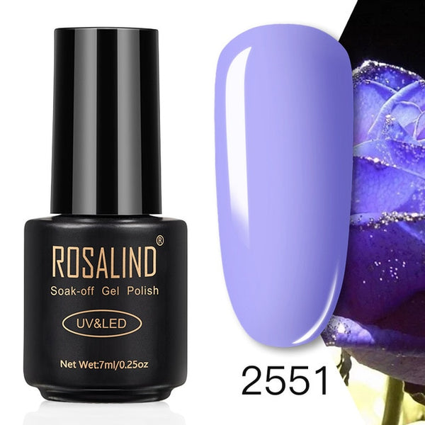 ROSALIND 7ML Nail Polish Gel Varnish Hybrid UV For Manicure Off Gellak White Prime Nail Art gel Extension nail polish