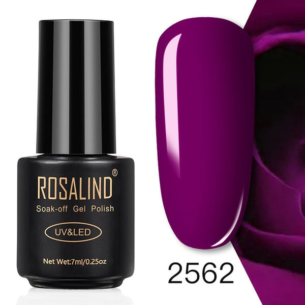 ROSALIND 7ML Nail Polish Gel Varnish Hybrid UV For Manicure Off Gellak White Prime Nail Art gel Extension nail polish