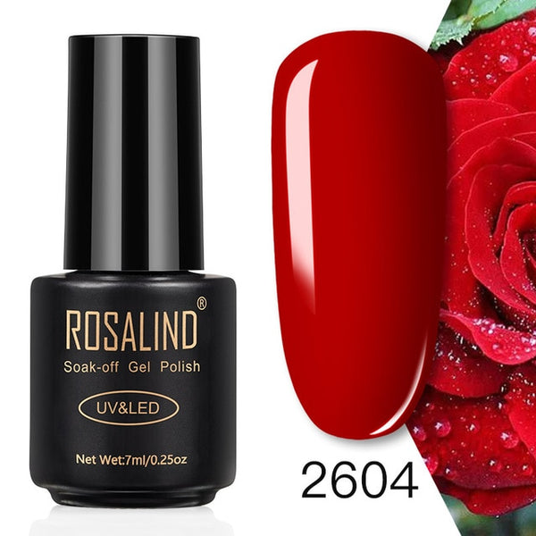 ROSALIND 7ML Nail Polish Gel Varnish Hybrid UV For Manicure Off Gellak White Prime Nail Art gel Extension nail polish