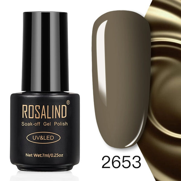 ROSALIND 7ML Nail Polish Gel Varnish Hybrid UV For Manicure Off Gellak White Prime Nail Art gel Extension nail polish