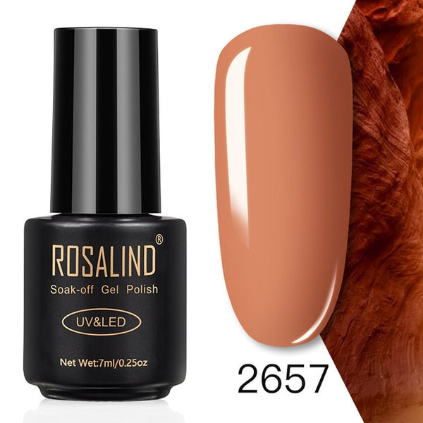 ROSALIND 7ML Nail Polish Gel Varnish Hybrid UV For Manicure Off Gellak White Prime Nail Art gel Extension nail polish
