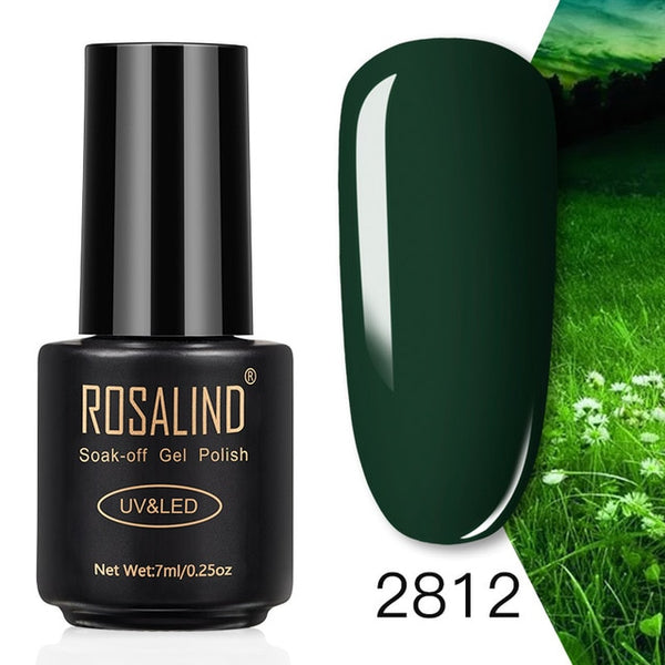 ROSALIND 7ML Nail Polish Gel Varnish Hybrid UV For Manicure Off Gellak White Prime Nail Art gel Extension nail polish
