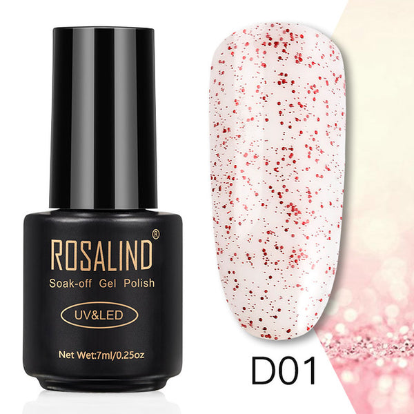 ROSALIND 7ML Nail Polish Gel Varnish Hybrid UV For Manicure Off Gellak White Prime Nail Art gel Extension nail polish