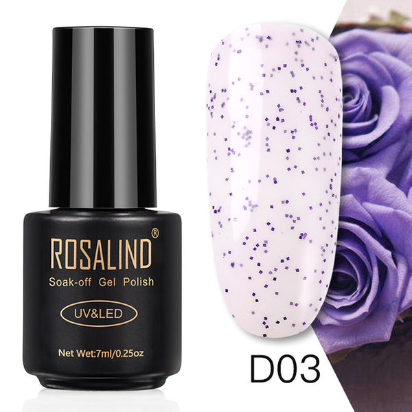 ROSALIND 7ML Nail Polish Gel Varnish Hybrid UV For Manicure Off Gellak White Prime Nail Art gel Extension nail polish