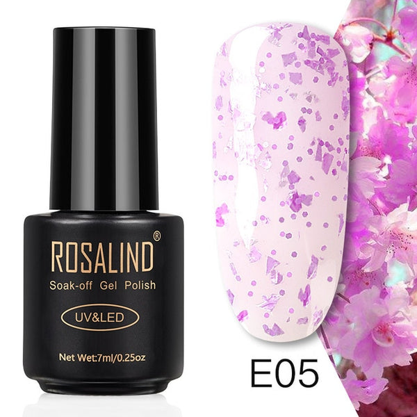 ROSALIND 7ML Nail Polish Gel Varnish Hybrid UV For Manicure Off Gellak White Prime Nail Art gel Extension nail polish